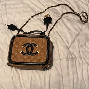 Designer box trunk inspired bag